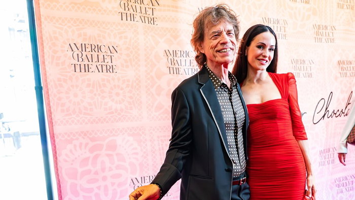 Mick Jagger and girlfriend Melanie Hamlick.