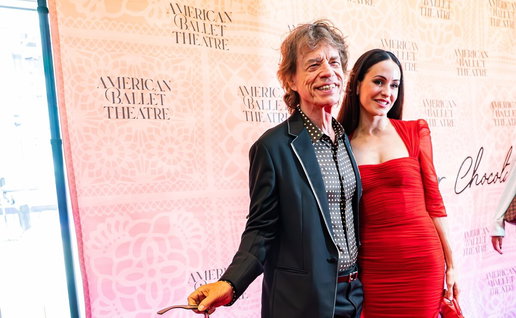 Mick Jagger and girlfriend Melanie Hamlick.