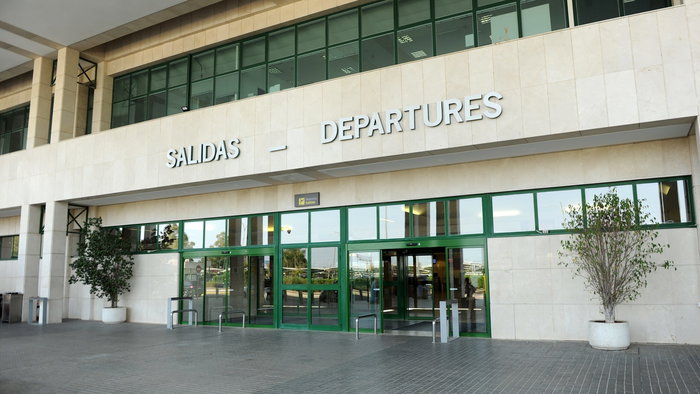 Entrance of Jerez de la Frontera airport