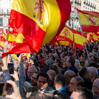 Protesters in Madrid