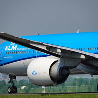 KLM flight Malaga to Amsterdam