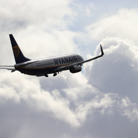Ryanair flight doubles back.