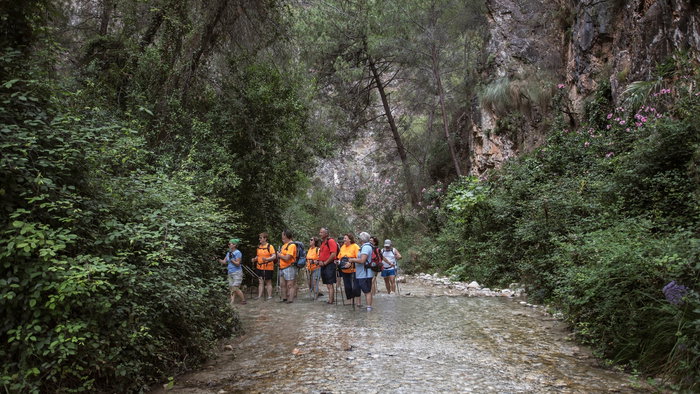 Hiking along the River Chillar near Nerja.
