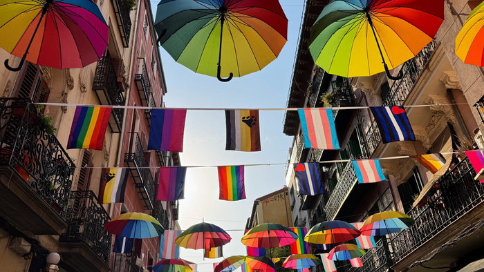 Pride flags Madrid