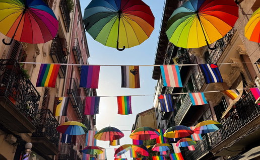 Pride flags Madrid