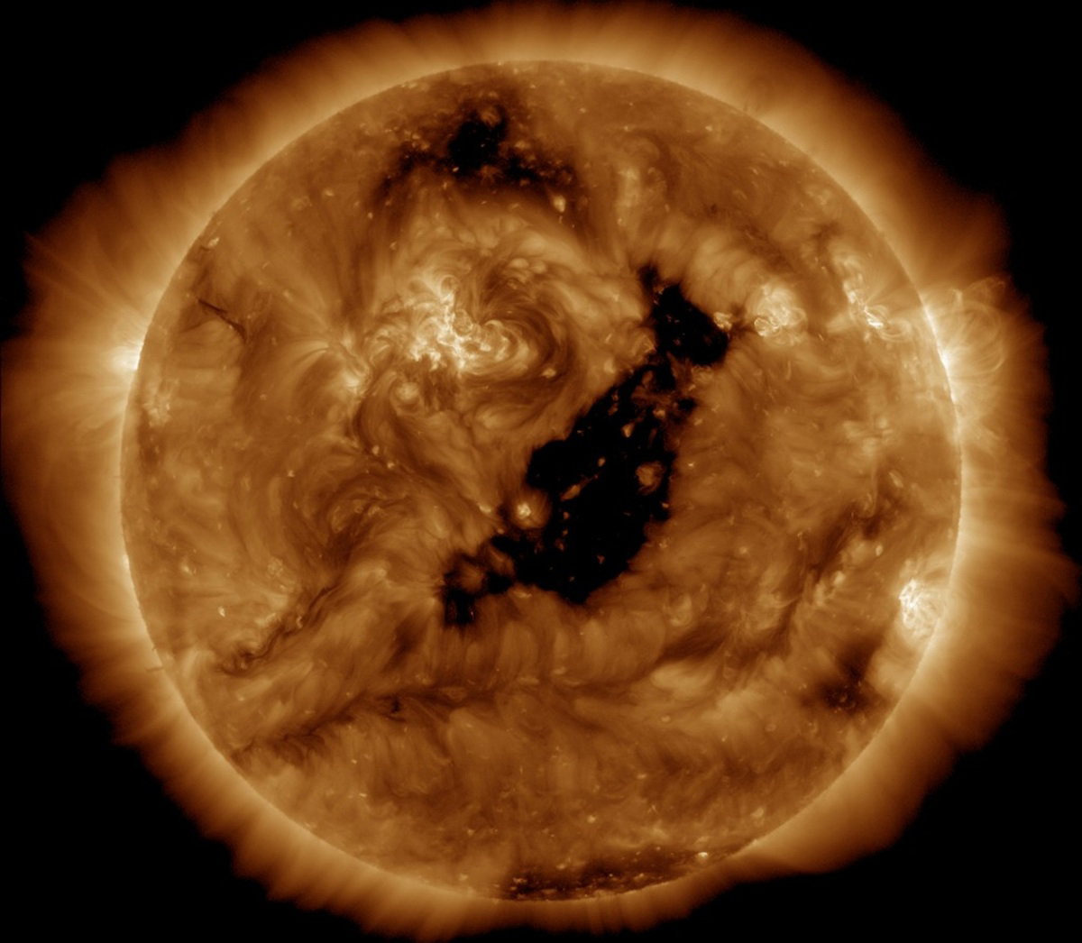 A Huge Solar Hole Is Now Pointing Straight At Earth And Could Light Up Skies Across Europe This Week