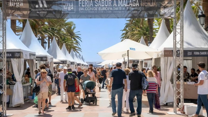 The Sabor a Malaga fair in Nerja.