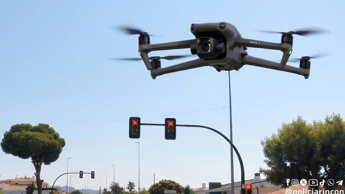 Traffic drones operated by Rincon de la Victoria police.