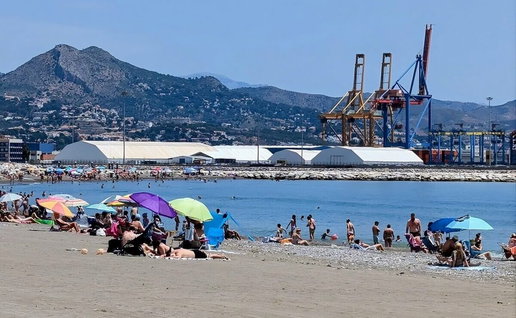 Huelin Beach, Malaga.
