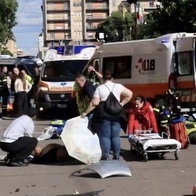 Aftermath of attack in Modena.