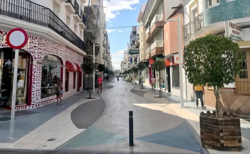 Street view Torre del Mar.