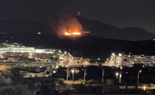 Wildfire in Mijas.