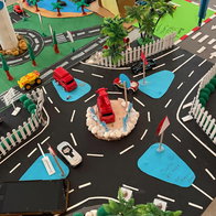 The dioramas.