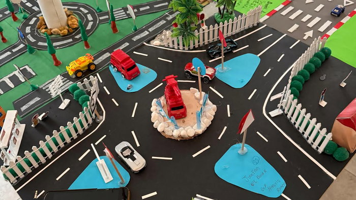 The dioramas.