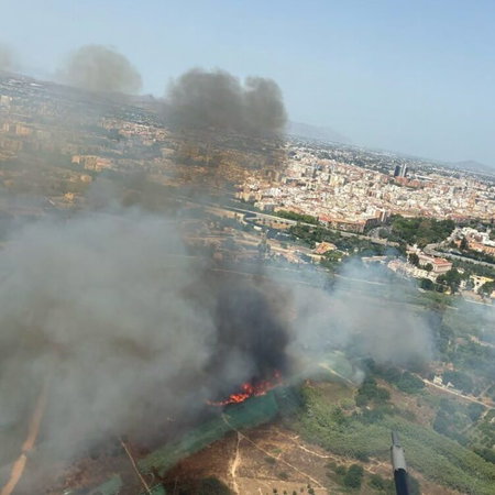 Murcia in flames.