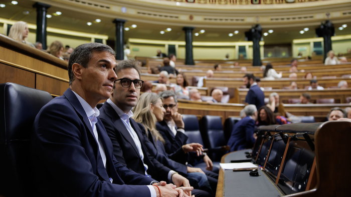 Spains prime minister Pedro Sánchez in Congress