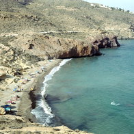 A beach in Mazarron.