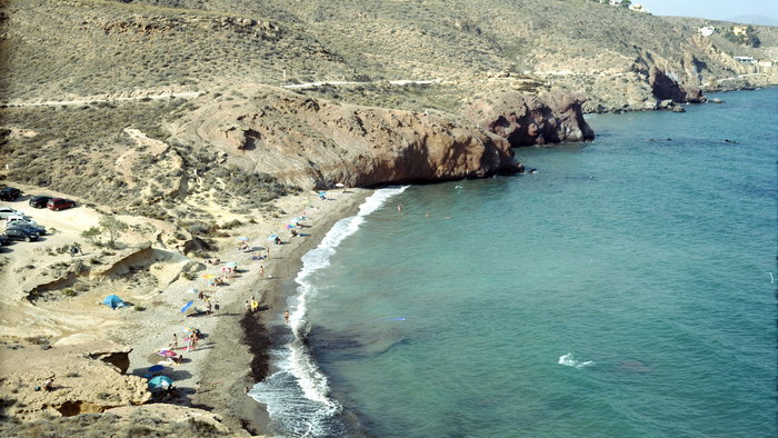 A beach in Mazarron.