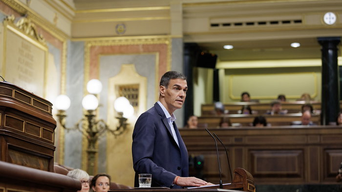 Spanish Prime Minister Pedro Sanchez in Congress