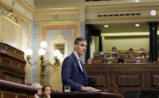 Spanish Prime Minister Pedro Sanchez in Congress