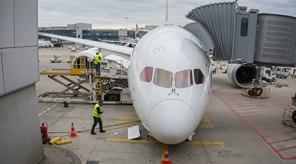 Lufthansa staff injured after jet nose gear collapses at Frankfurt Airport