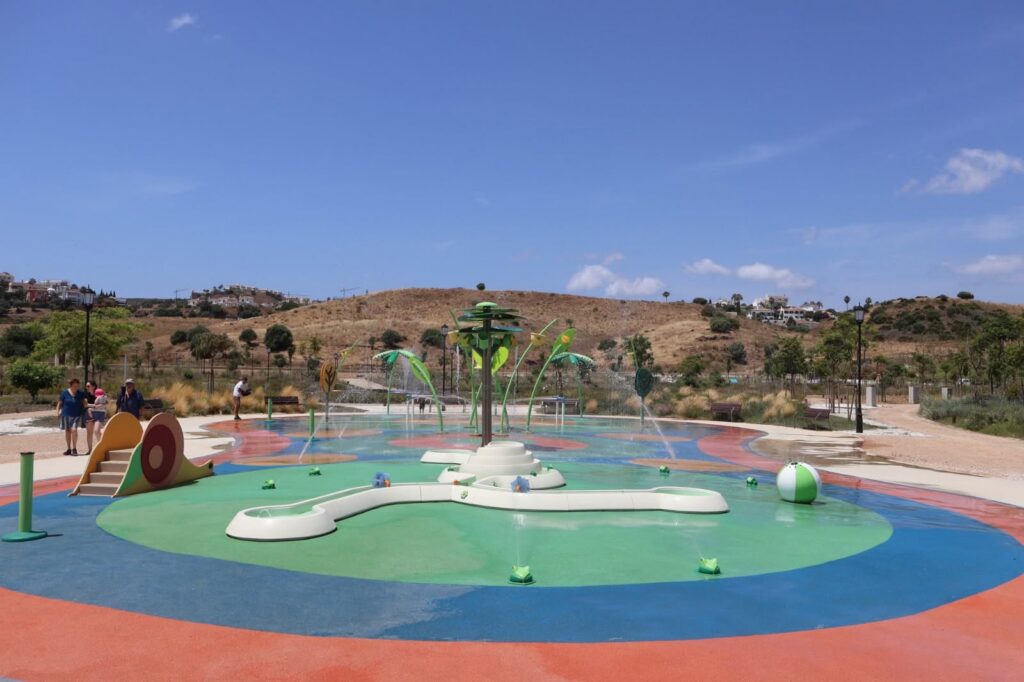 Splash area for kids only.
