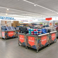 Inside the new Aldi.