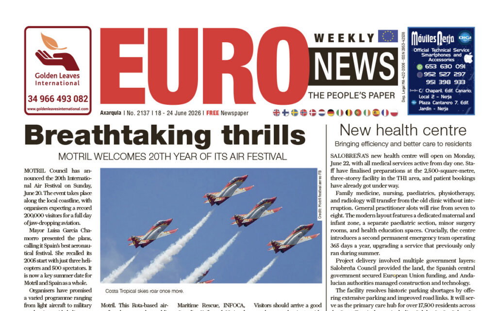 Axarquia newspaper 18 - 24 Jun 2026