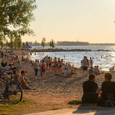 Beach in Finland