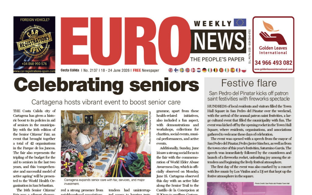 Costa Calida newspaper 18 - 24 Jun 2026