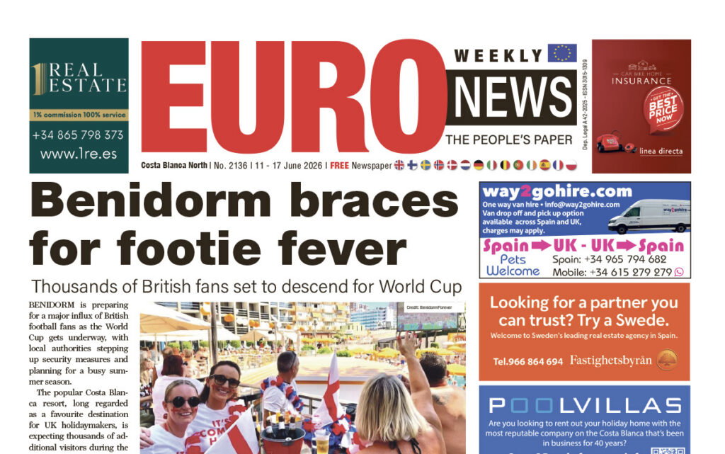Euro Weekly News publishes June 11–17 issues covering Costa Blanca areas