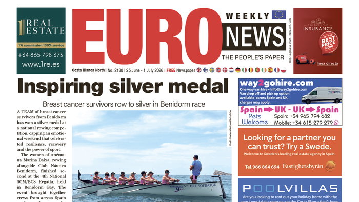 Costa Blanca North 25 June – 1 July 2026 Issue 2138
