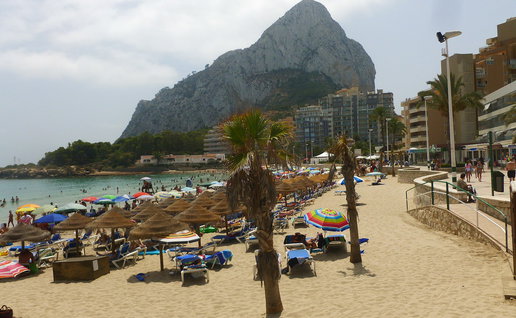 A beach in Calpe.