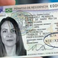 Spanish residence permit card showing personal identity details, as businesses in Spain are warned over copying customers' ID documents.