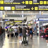 Malaga airport filling with passengers for summer.