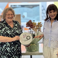 Carol and Ophelia at the handover.