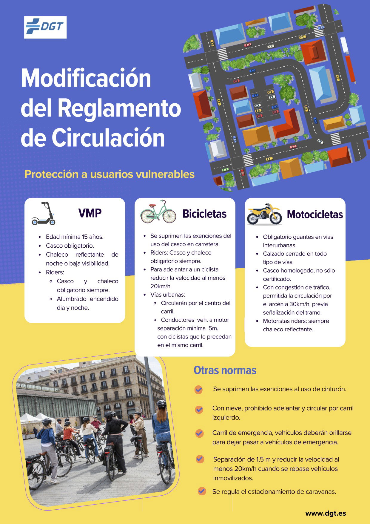 DGT Inforgraphic on updated road laws.