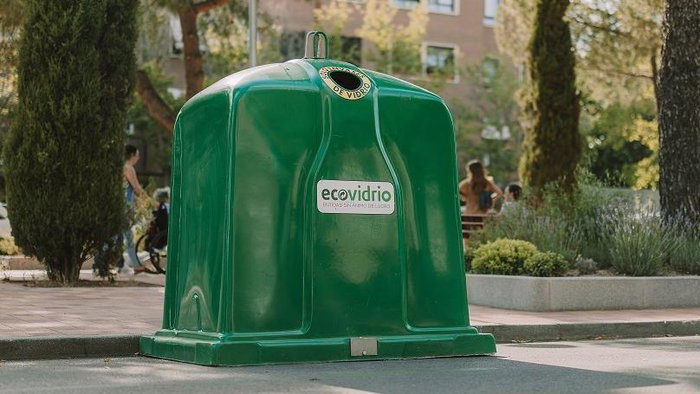 An Ecovidrio recycling bin.