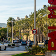 Main road in Palma de Mallorca