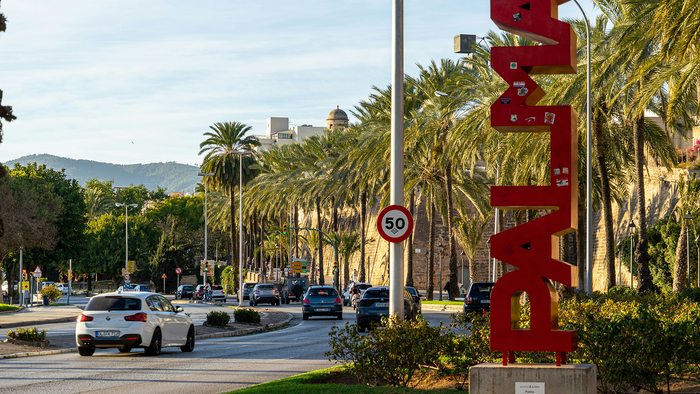 Main road in Palma de Mallorca