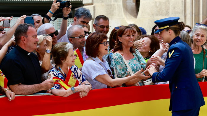 Princess Leonor at the ceremony.