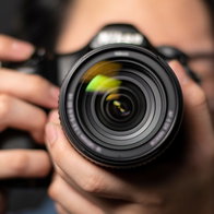Photographer up close
