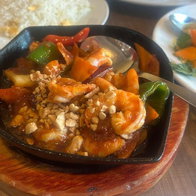 Kong Bao prawns at Pura Asia