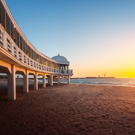 Sunrise over a beach in Spain