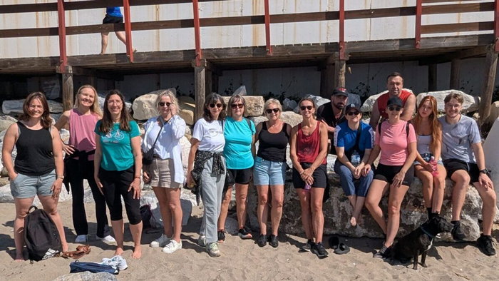 Sober Socials walking group on Mijas coast.