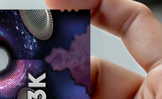 Close-up of Germany's STELLA banknote concept, a card-sized prototype designed to explore the future of physical cash.