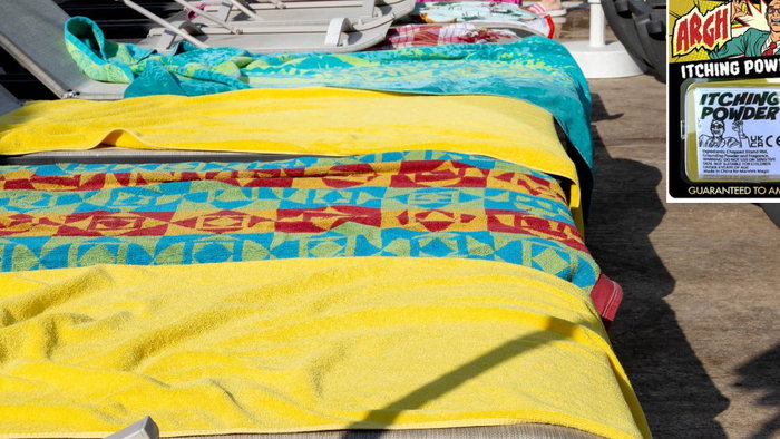 op picks Brit's Mallorca sunbed wars revenge with itching powder