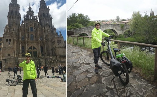 David completes the Camino for Angie.