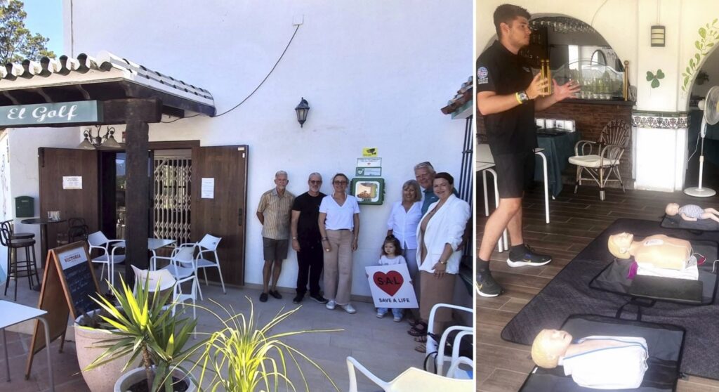 Every second counts: Save A Life team run CPR & AED training at Mijas EL Golf restaurant