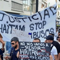 Justice for Haitam rally in Torremolinos.